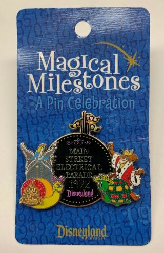 Disneyland 50th Anniversary 1972 Main Street Electrical Parade Milestones Pin