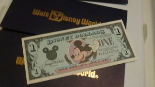 Walt Disney World 1991 Disney Dollars Mickey Mouse 5 Count