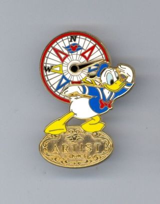 Dcl Disney Cruise Line Artist Choice Donald Duck Lookout Compass Slider Le Pin