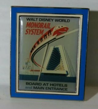 Pixar Cars Attraction Posters Monorail Only Disney Booster Pin Wdw