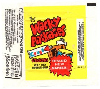 1975 Wacky Packages Series 14 Wrapper