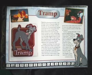 Willabee Ward W&w Disney Collector Patch Tramp Lady & The Tramp Collector Card