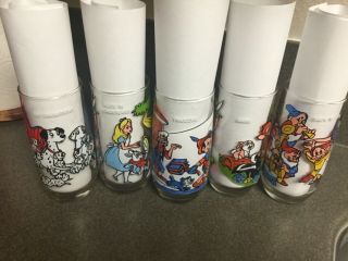 Wonderful World Of Disney - Set Of 5 Different Collector Glasses