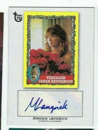 2013 Topps 75th Anniversary Auto Autograph Maggie Langrick Harry And The Henders