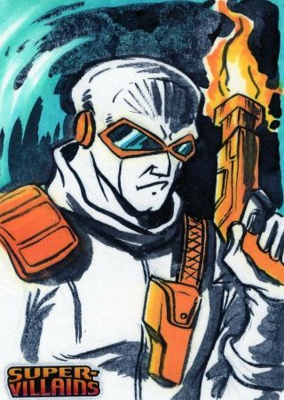 Dc Comics - Villains Color Sketch Card By John Monserrat