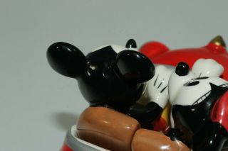 Vintage Disney Mickey and Minnie Mouse Salt and Pepper Shakers Car EUC 7