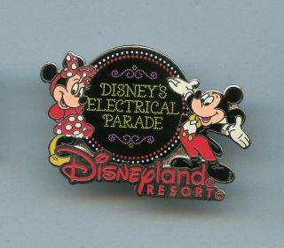 Disney Main Street Electrical Parade Drum Logo Minnie & Mickey Mouse Pin