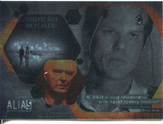 Alias Season 1 Ultra Rare Unreleased Foil Variant Double Agent Card D6