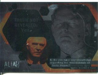 Alias Season 1 Ultra Rare Unreleased Foil Variant Double Agent Card D4