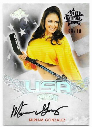 2019 Benchwarmer 40 National Miriam Gonzalez 2014 Hockey Usa Autograph Auto /10
