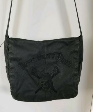 Pirates Of The Caribbean Dead Mans Chest Messenger Shoulder Crossover Black Bag