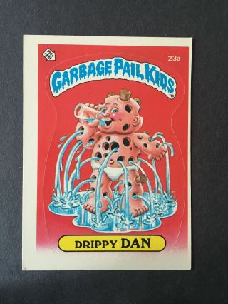 1985 Garbage Pail Kids - Drippy Dan,  23a,  Usa,  1st Series - Matte