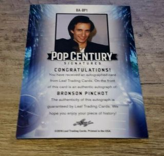 2018 Leaf Pop Century Signatures Bronson Pinchot Autograph - Perfect Strangers 2