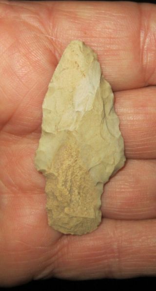 Authentic Tennessee 2 1/8 " Stemmed Spear Artifact Arrowhead Sumner Co.