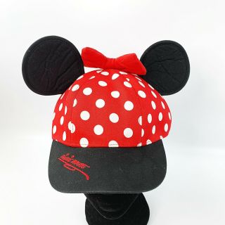 Walt Disney World Parks Girls Youth Minnie Mouse Ears Bow Baseball Cap Hat