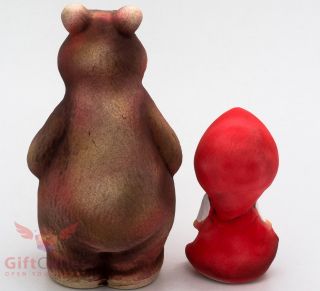 Clay figurine Masha & the Bear Маша и Медведь Russian Cartoon souvenir handmade 6
