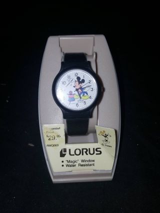 Vintage Lorus Quartz Mickey Mouse Disney Watch Magic Hat Animation W Box