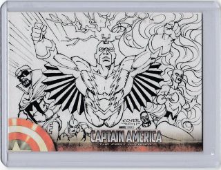 Ud Captain America The First Avenger Sketch Black Bolt Inhumans By Roy Cover