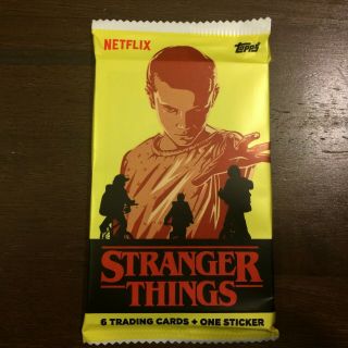 Stranger Things Pack Trading Cards Topps Netflix 2018 3 Of 3