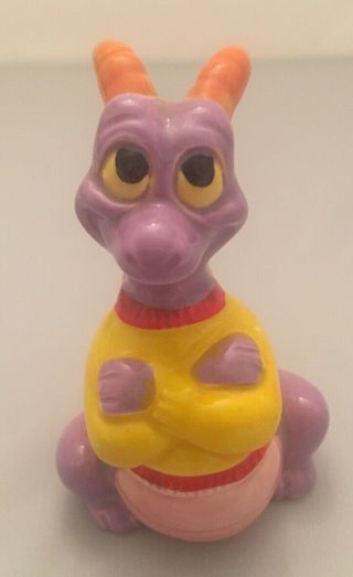 Vintage Disney Epcot Mascot Figment The Dragon Porcelain Figurine Japan 1982