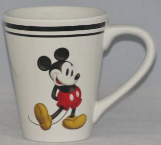 Walt Disney Vintage Ceramic Tall Coffee Mug Mickey Mouse 4.  5 "