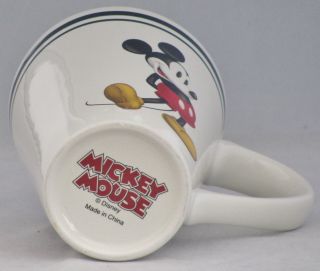 WALT DISNEY Vintage Ceramic Tall Coffee Mug MICKEY MOUSE 4.  5 