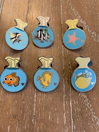 Disney Finding Nemo Fish Bag Hidden Mickey Pin Set