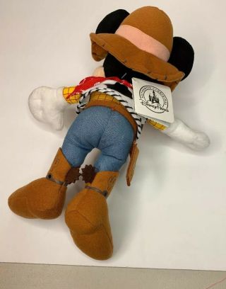 Disney Parks Mickey Mouse Plush As Sheriff Woody From Toy Story With Tag