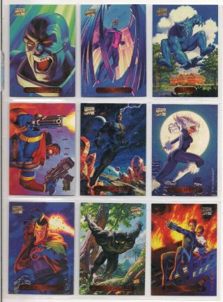 1994 Marvel Masterpieces Series 3 Complete 140 Card Base Set Nm