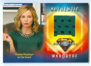 Calista Flockhart " Cat Grant Wardrobe Card M19 " Supergirl Season 1