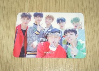 Monsta X 1st Album Repackage Shine Forever Shine Group Photo Card Official