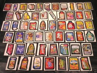 2004 Topps Wacky Packages Ans1 Series 1 Complete Base Set Of 55 Stickers Nm,