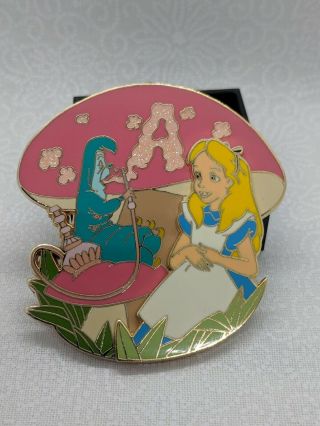Dlrp - Walt Disney Letter Series Alice And Caterpillar With Letter A Pin Le 1200