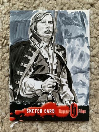 Strictly Ink Hammer Horror Series 1 Captain Kronos Sketch Card 2007/08 Realink