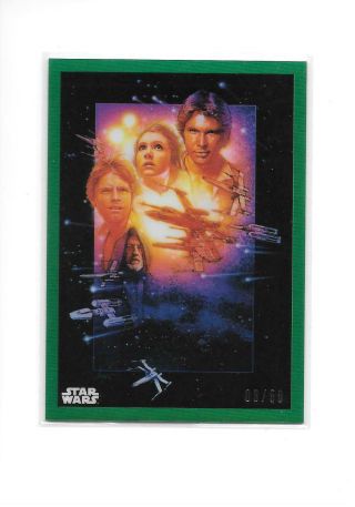 2019 Star Wars Chrome Legacy Star Wars: A Hope Special Ed Pc - 9 Green 3/50