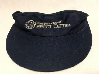 Rare Vtg Epcot Center Visor Walt Disney World Hat Retro 80 