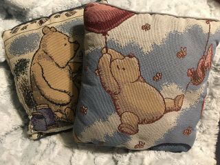 Winnie The Pooh Retro Tapestry Throw Pillow Set Of 2