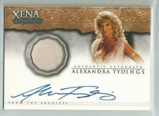 Xena Warrior Princess,  The Quotable Autograph/costume Ac8 Alexandra Tydings