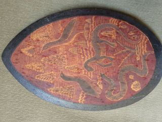 Aboriginal Wood Carving Picture - Goanna Snake Beautifully Done