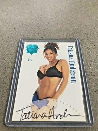 Benchwarmer 2019 25 Years 1/1 Tatiana Anderson 2002 Blue Foil Autograph D 1/1