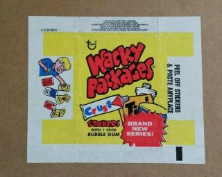 Topps Wacky Packages Stickers Wrapper,  1970 
