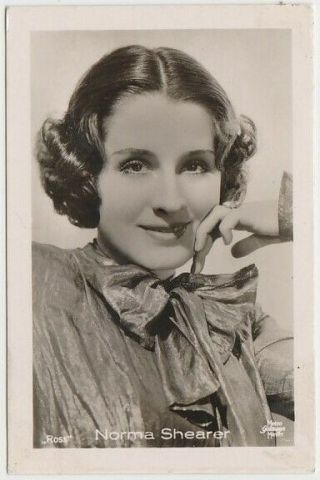 Norma Shearer 1930s Vintage Ross Film Stars Real Photo Trading Card 1 E5