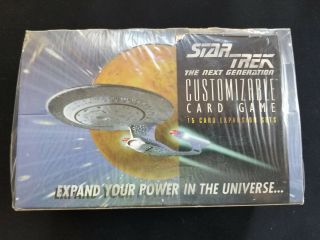 Star Trek 1995 The Next Generation Card Game Booster Box