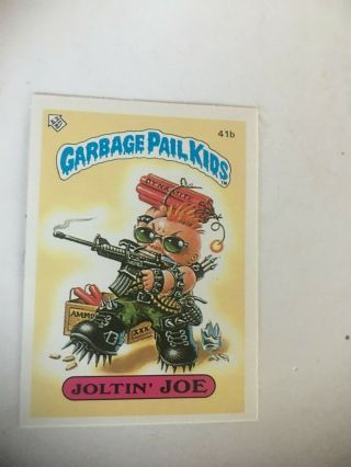 1985 Topps Uk (ireland) Mini Card 41b " Joltin Joe " Mt/nmt S/h