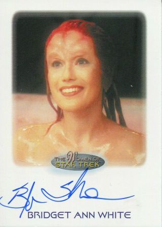 Women Of Star Trek 50th Anniversary Autograph Bridget Ann White
