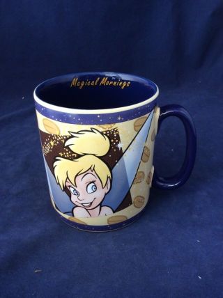 Disney Tinkerbell “ Magical Mornings” Huge Coffe Mug Euc