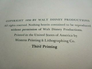 1939 1st/3rd Printing WALT DISNEY ' S PINOCCHIO Collodi Puppet Jiminy Cricket Fox, 4