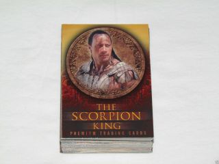 2002 Inkworks The Scorpion King Movie Complete Trading Card Set 1 - 72 The Rock