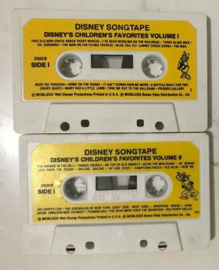 Rare Disney Cassette Tape Music Children 