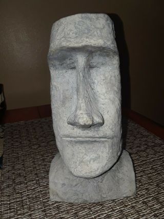 Easter Island Moai Statue Big 9 " Megalithic Head Tiki,  Will Not Find It Cheaper